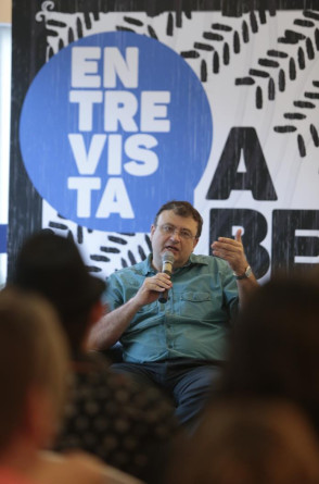 Christian Dunker, em entrevista aberta no Espaço O POVO, em 2015(Foto: Camila De Almeida / 8/8/2015)