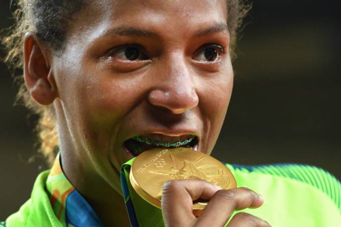 Rafaela Silva conquistou a medalha de ouro nas Olimpíadas no Rio de Janeiro, em 2016