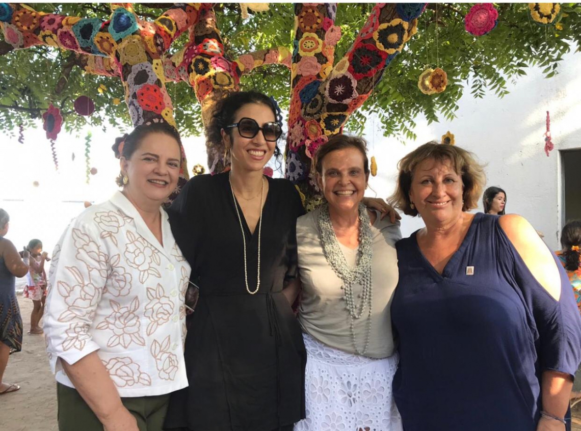 Ethel Whitehurst, Marisa Monte, Sonia Quintella e Annette de Castro  (Foto: divulgação)