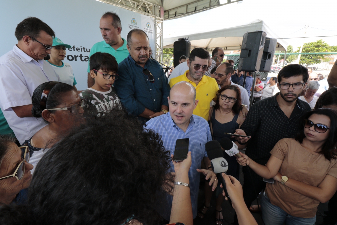 ￼ROBERTO CLÁUDIO inaugurou Ecoponto da Vila do Mar. Objetivo da Prefeitura é entregar 119 equipamentos até dezembro de 2020
 (Foto: Tatiana Fortes)