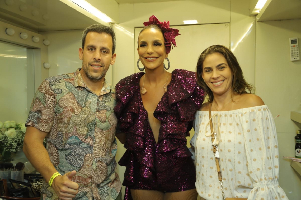 Alexandre Magno, Ivete Sangalo e Renata Meneses (Foto: Alana Andrade/ Divulgação Fortal)