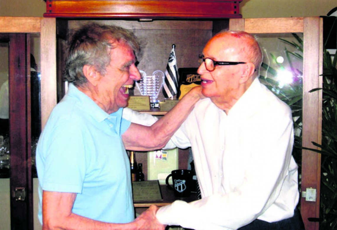 Com Luís Campos, O Pai Eterno (Foto: ACERVO PESSOAL)
