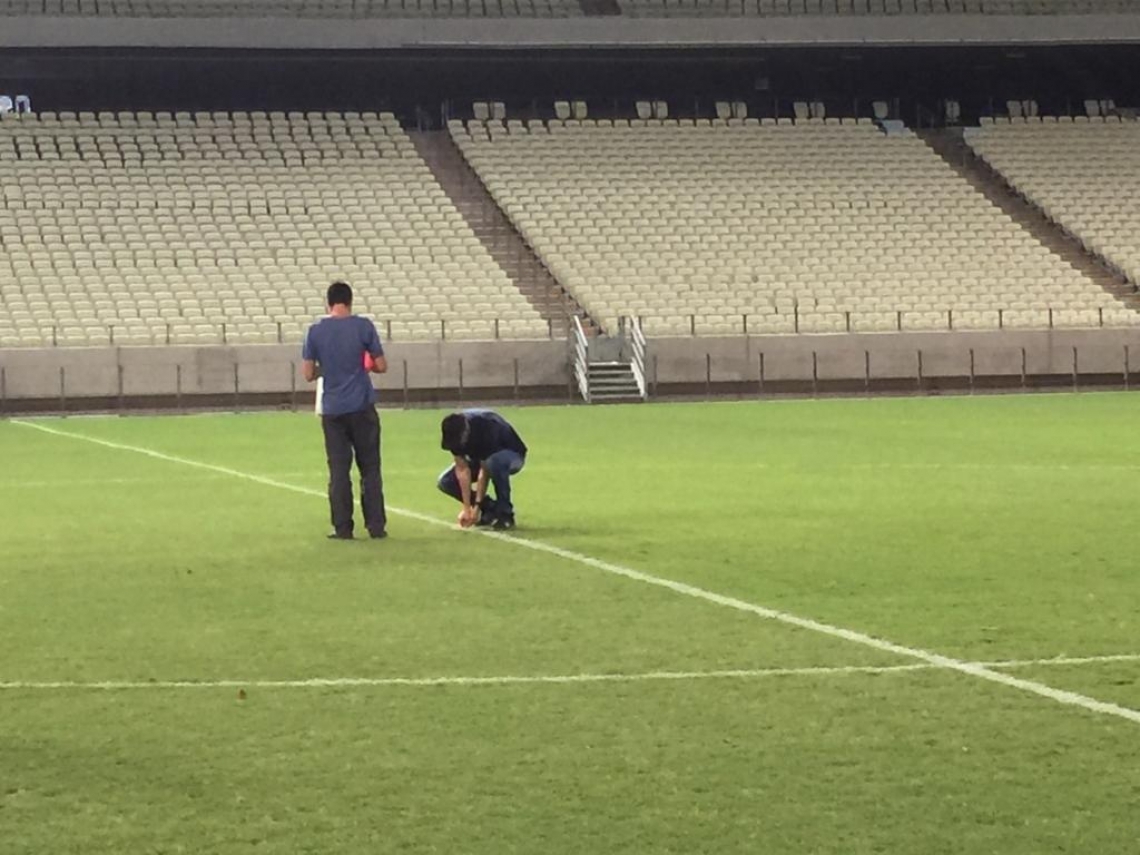 Foto: Divulgação / FCF Técnicos vistoriam o Castelão