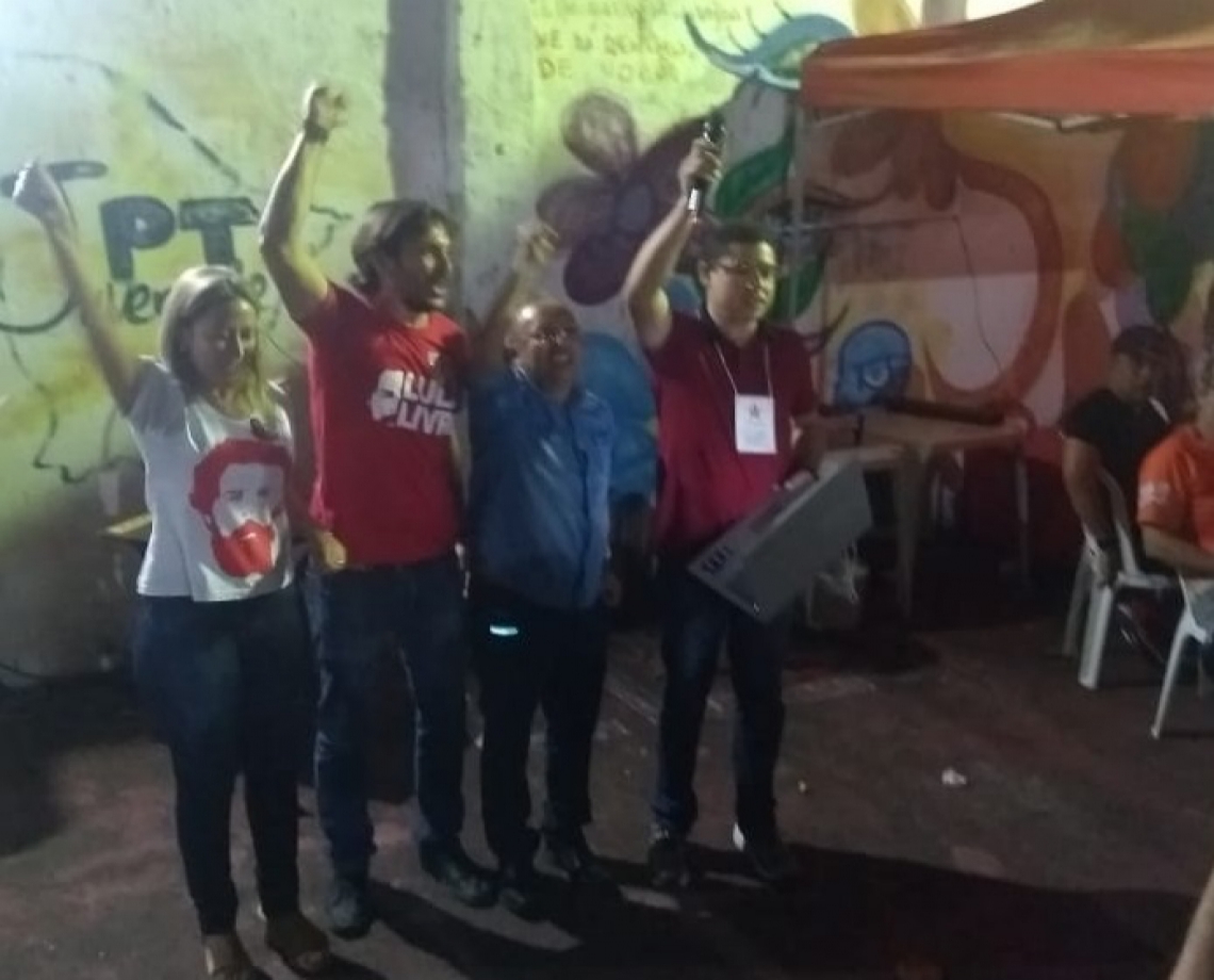 Liliane Araújo, Guilherme Sampaio e Raimundo Ângelo disputam comando do PT Fortaleza (Foto: CARLOS MAZZA)