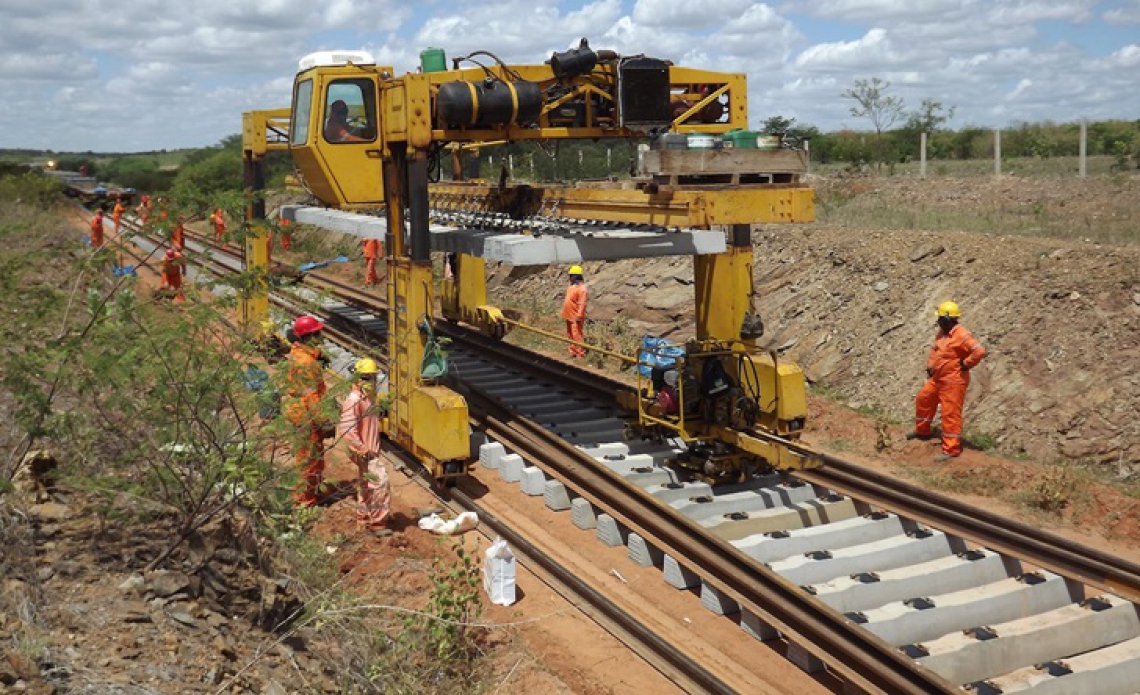 Obras da Transnordestina (Foto: O POVO)