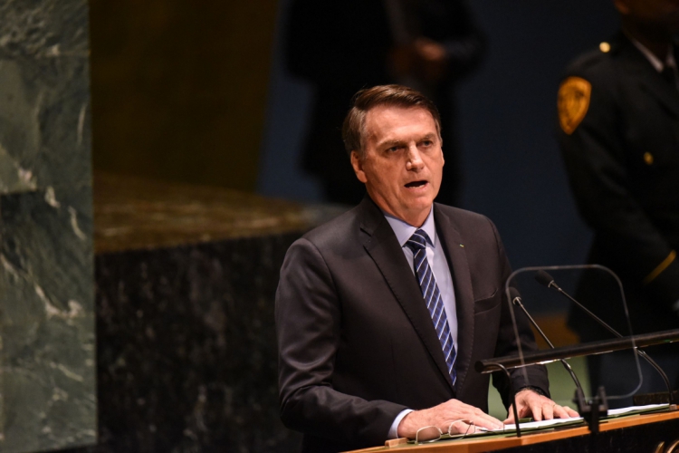 ￼Jair Bolsonaro, presidente do Brasil, discursou na 74ª sessão da Assembléia Geral das Nações Unidas