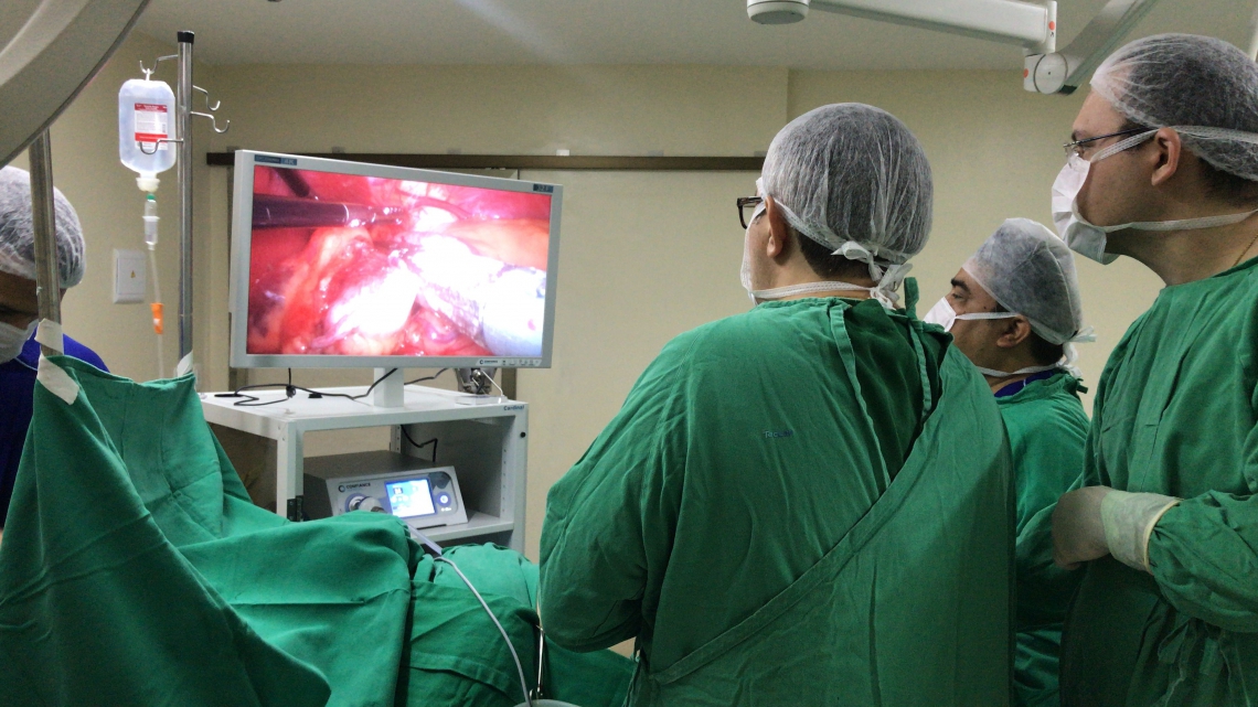 Imagem da primeira videocirurgia bariátrica em 4K realizada no Ceará(Foto: divulgação)