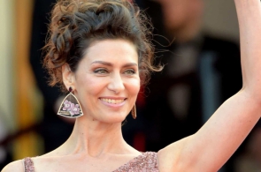 A atriz Maria Fernanda Cândido no festival de cinema de Cannes