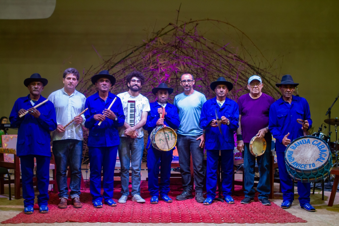 Banda Cabaçal dos Irmãos Aniceto e Marimbanda fazem show nesta semana na Caixa Cultural (Foto: Guilherme Silva)