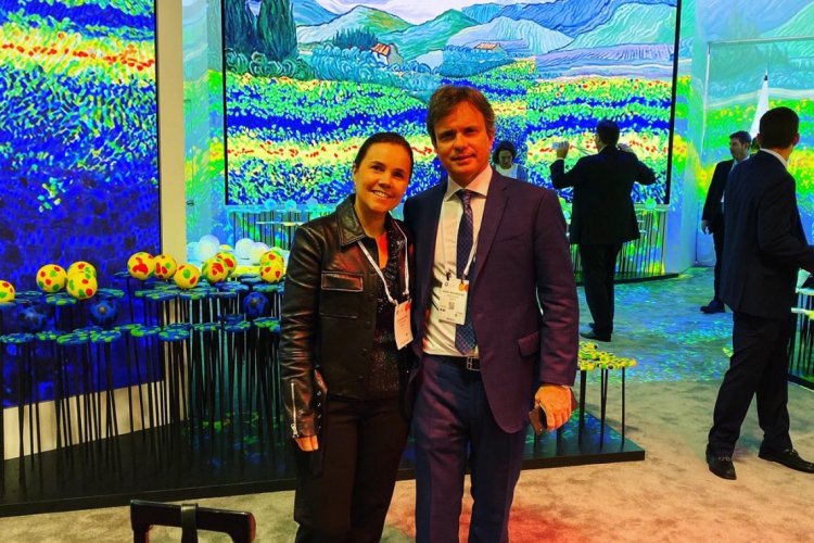Gyna e André Jucá em congresso internacional de oftalmologia nos EUA