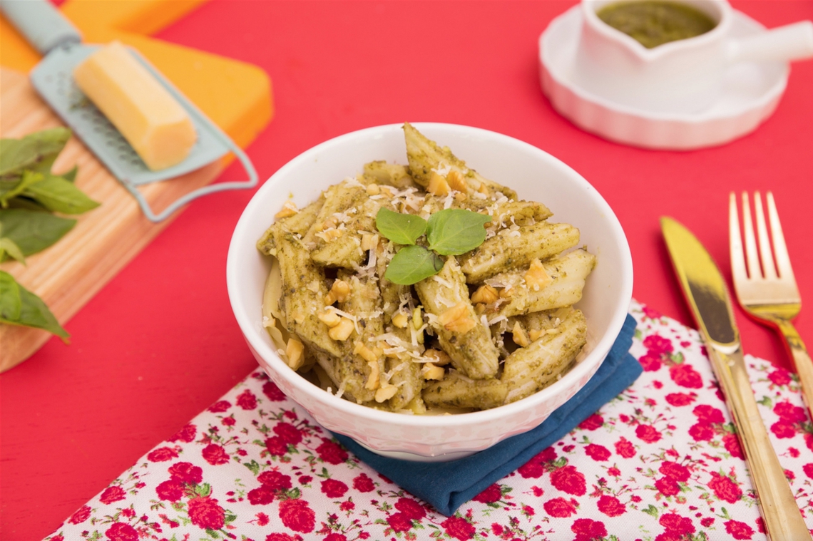 Penne ao molho pesto (Foto: Fortaleza/Divulgação)