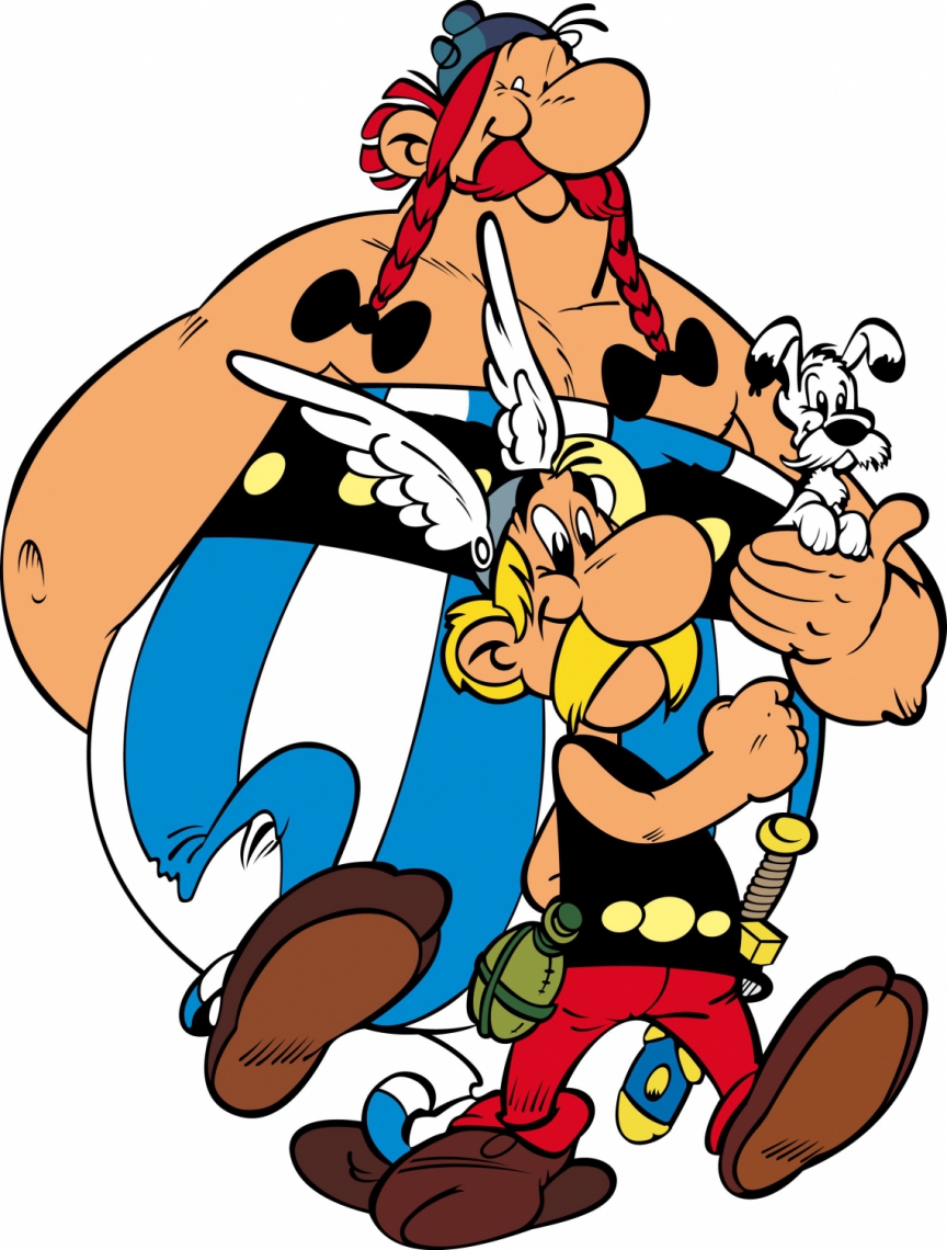 Os amigos Obelix e Asterix (Foto: Divulgação)