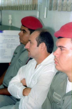 Idelfonso Maia Cunha (Mainha) durante sessão de julgamento(Foto: MANUEL CUNHA, EM 17/4/1997)