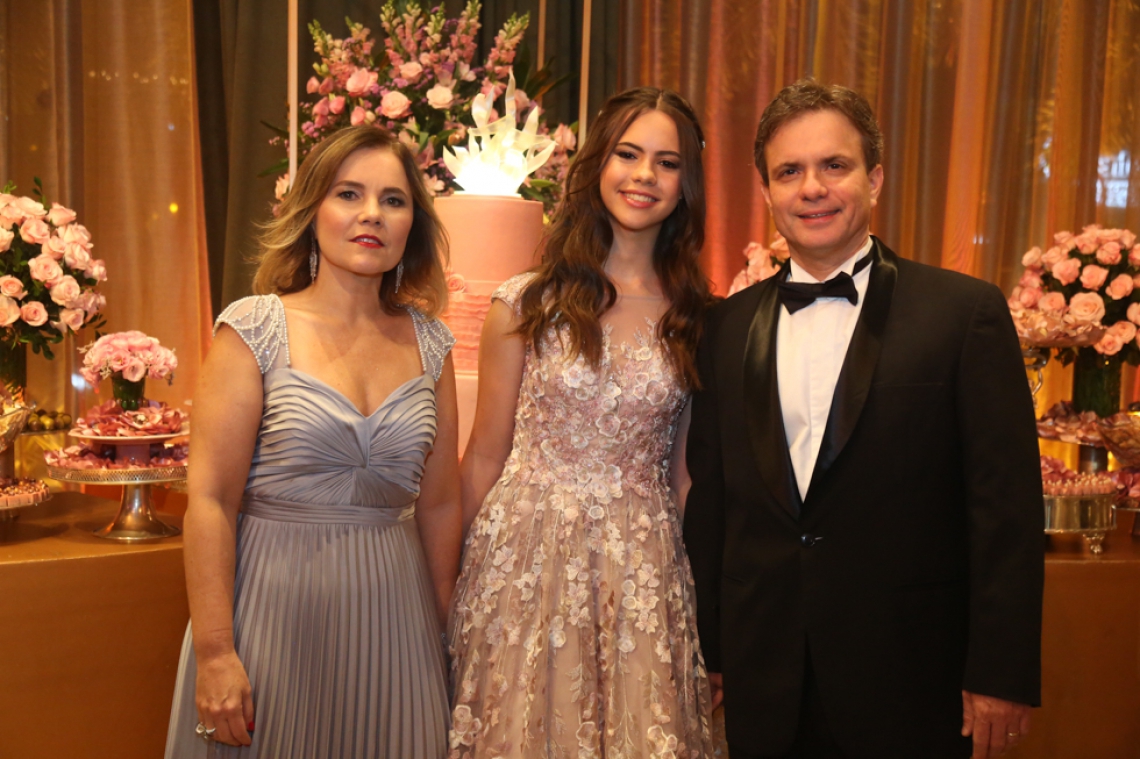 Gina, Lyna e André Machado  (Foto: JOÃO FILHO TAVARES)