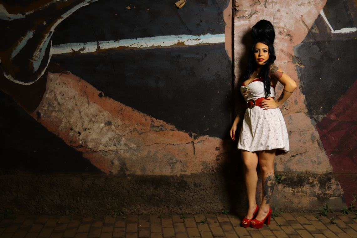 Amy Winehouse é representada pela cantora Samantha Ayara (Foto: Jose Felipe de Santana Miranda/Divulgação)