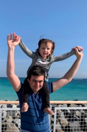 Danúsio Sartori, 31, Julia Sartori, 3