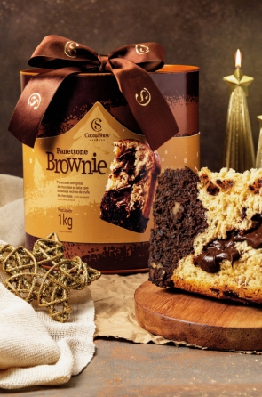 A novidade Cacau Show é o Panettone Brownie de 1kg