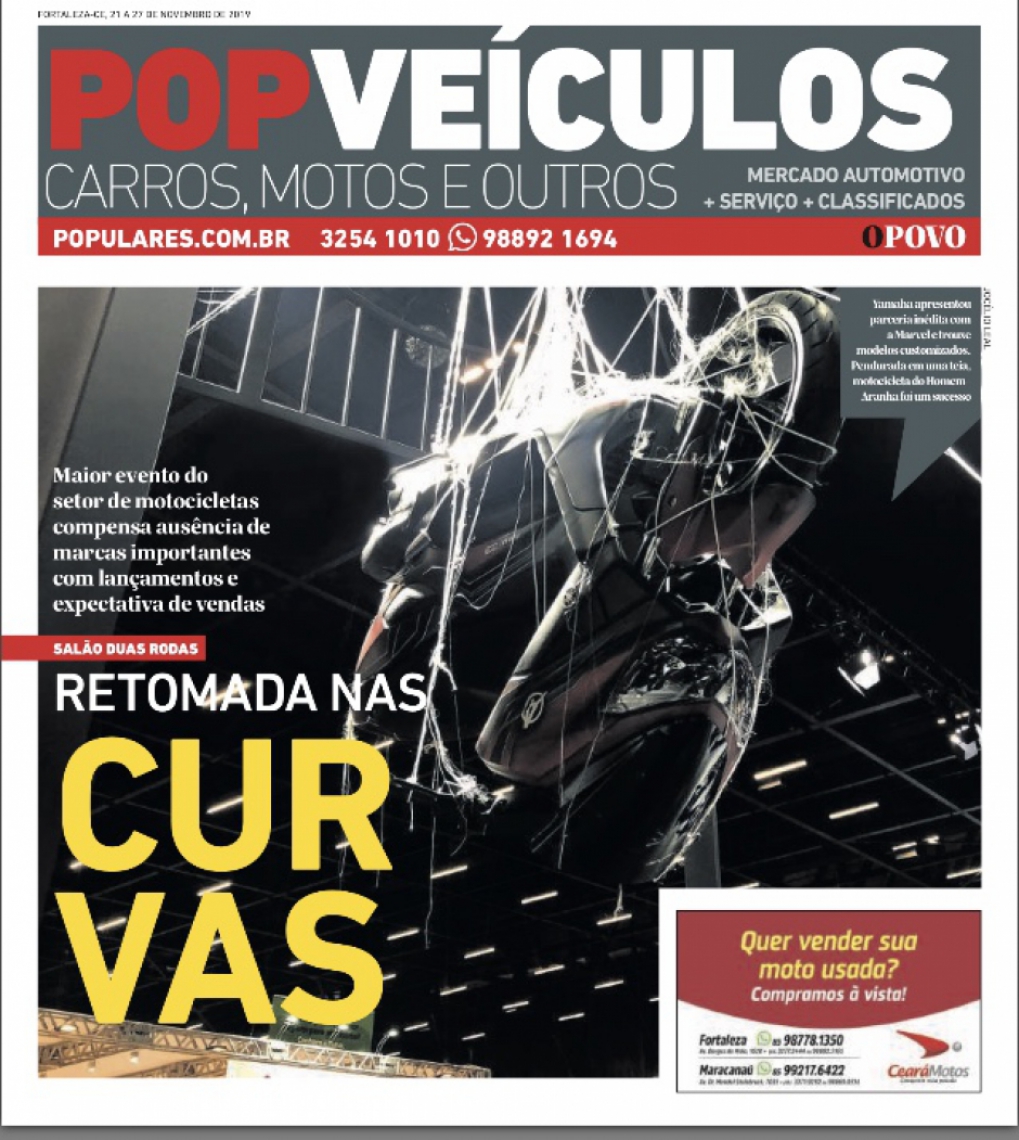 Capa do caderno POP Veículos desta quinta-feira, dia 21 de novembro de 2019 (Foto: JOCELIO LEAL)