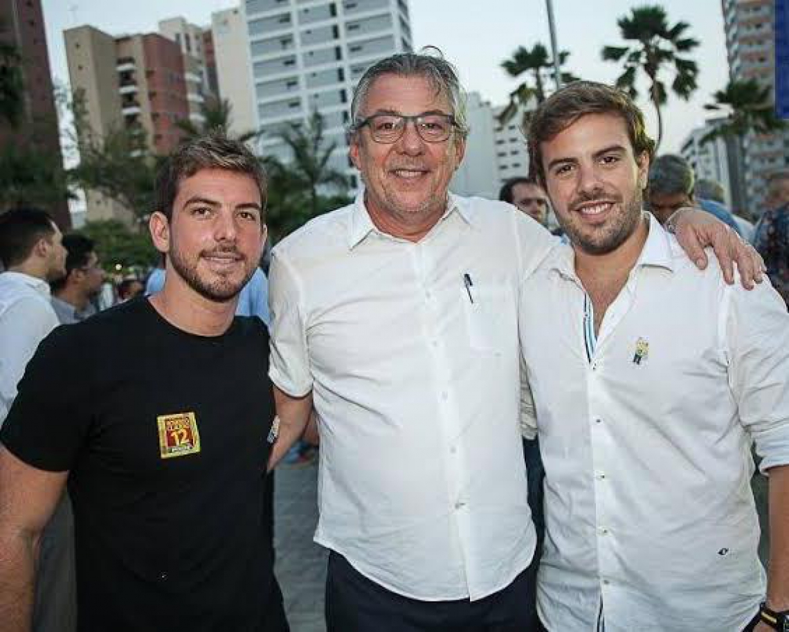 Pedro Campos, Cláudio Nelson e Cláudio (Foto: DIVULGAÇÃO)
