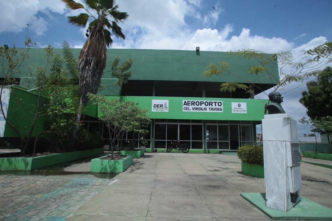 Aeroporto Regional de Sobral passa a receber frequências de voos semanais ligando a Fortaleza(Foto: Luiz Queiroz / Divulgação)