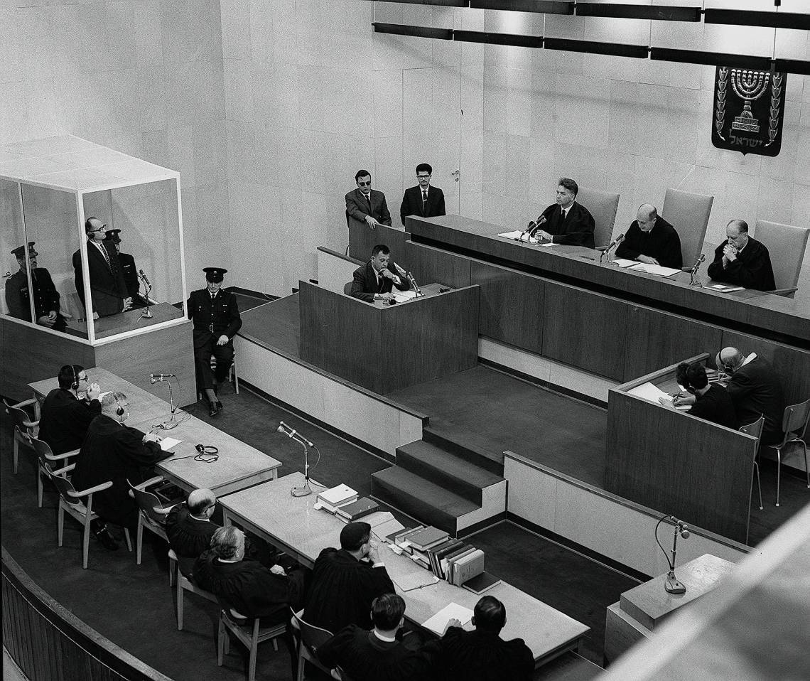 Julgamento de Eichmman nos tribunais israelenses(Foto: Israeli GPO photographer / Public domain)