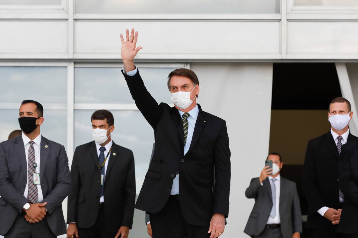 (Bras&iacute;lia - DF, 14/05/2020) Presidente da Rep&uacute;blica, Jair Bolsonaro na rampa do Pal&aacute;cio do Planalto..Foto: Isac N&oacute;brega/Presid&ecirc;ncia da Rep&uacute;blica