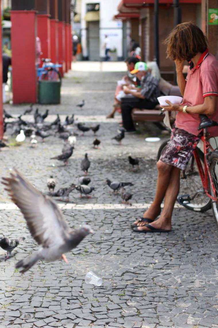 Pessoas em situação de rua durante a pandemia de coronavírus(Foto: Fabio Lima)