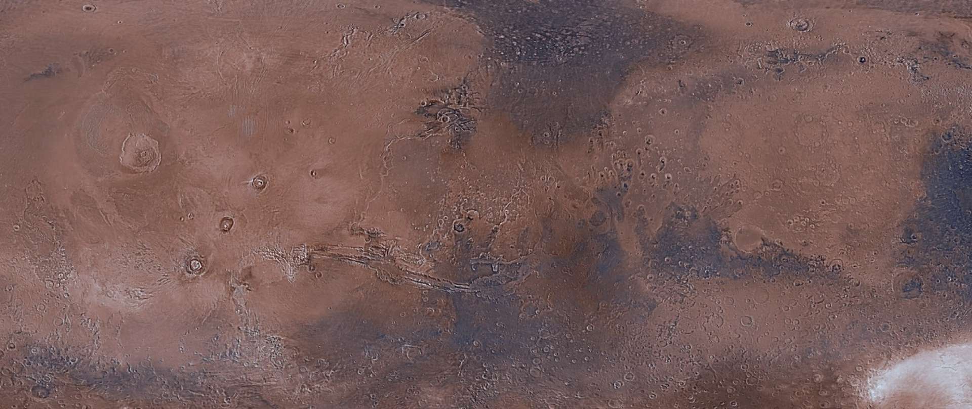 Captura de tela de sistema Mars Trek, da Nasa, que permite navegar por Marte(Foto: Reprodução)