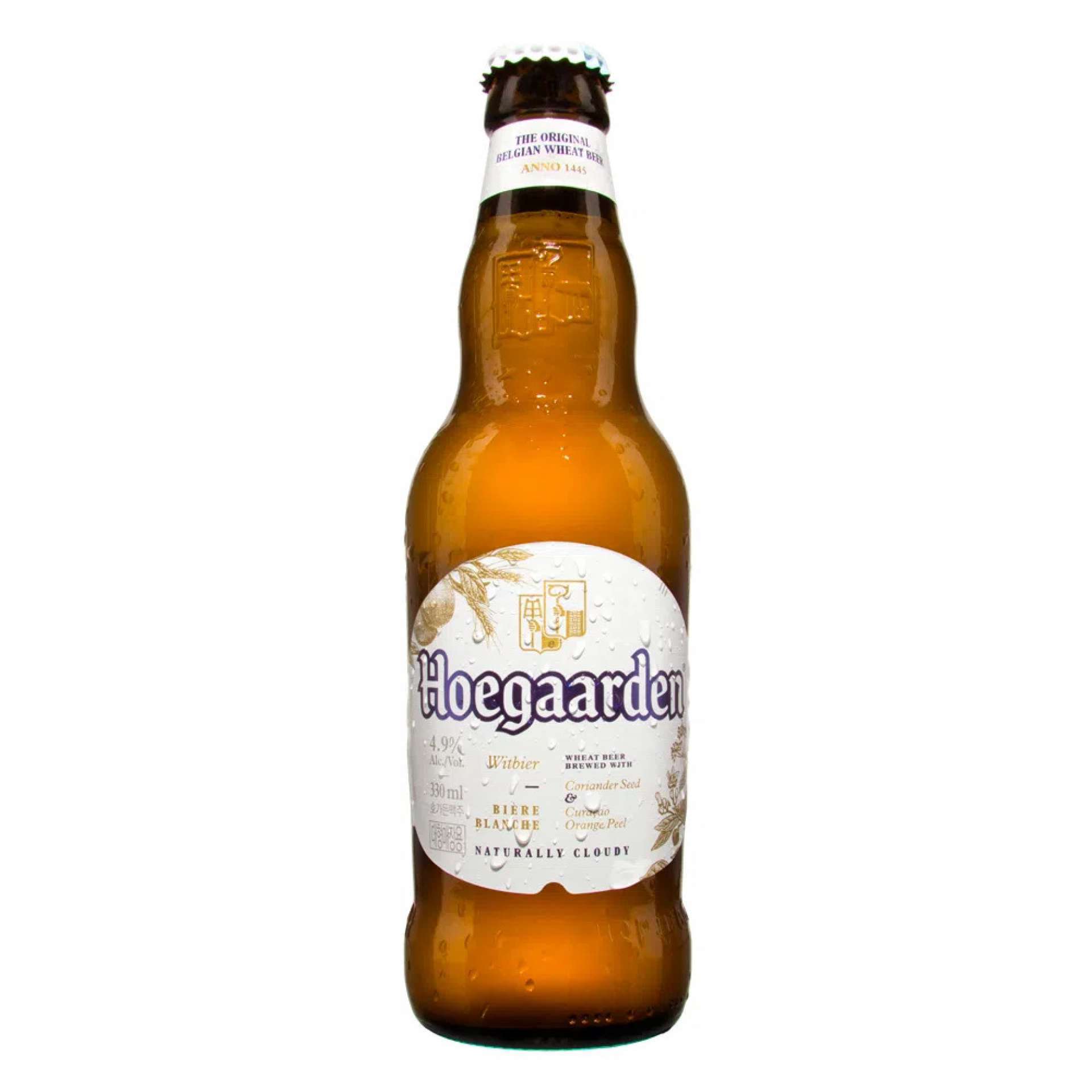 Hoegaarden - É a referência do estilo, a autêntica cerveja de trigo belga. Com ingredientes especiais como raspas de casca de laranja e coentro, possui refrescância e alta "drinkability". (Foto: divulgação )