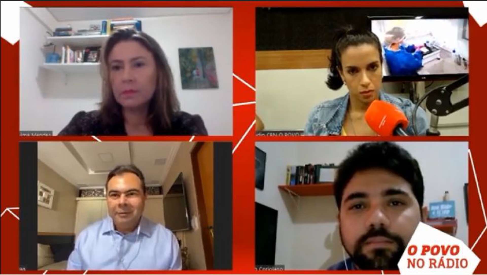 IDILVAN foi entrevistado por Adailma Mendes, Ítalo Coriolano e Rachel Gomes (Foto: Reprodução)