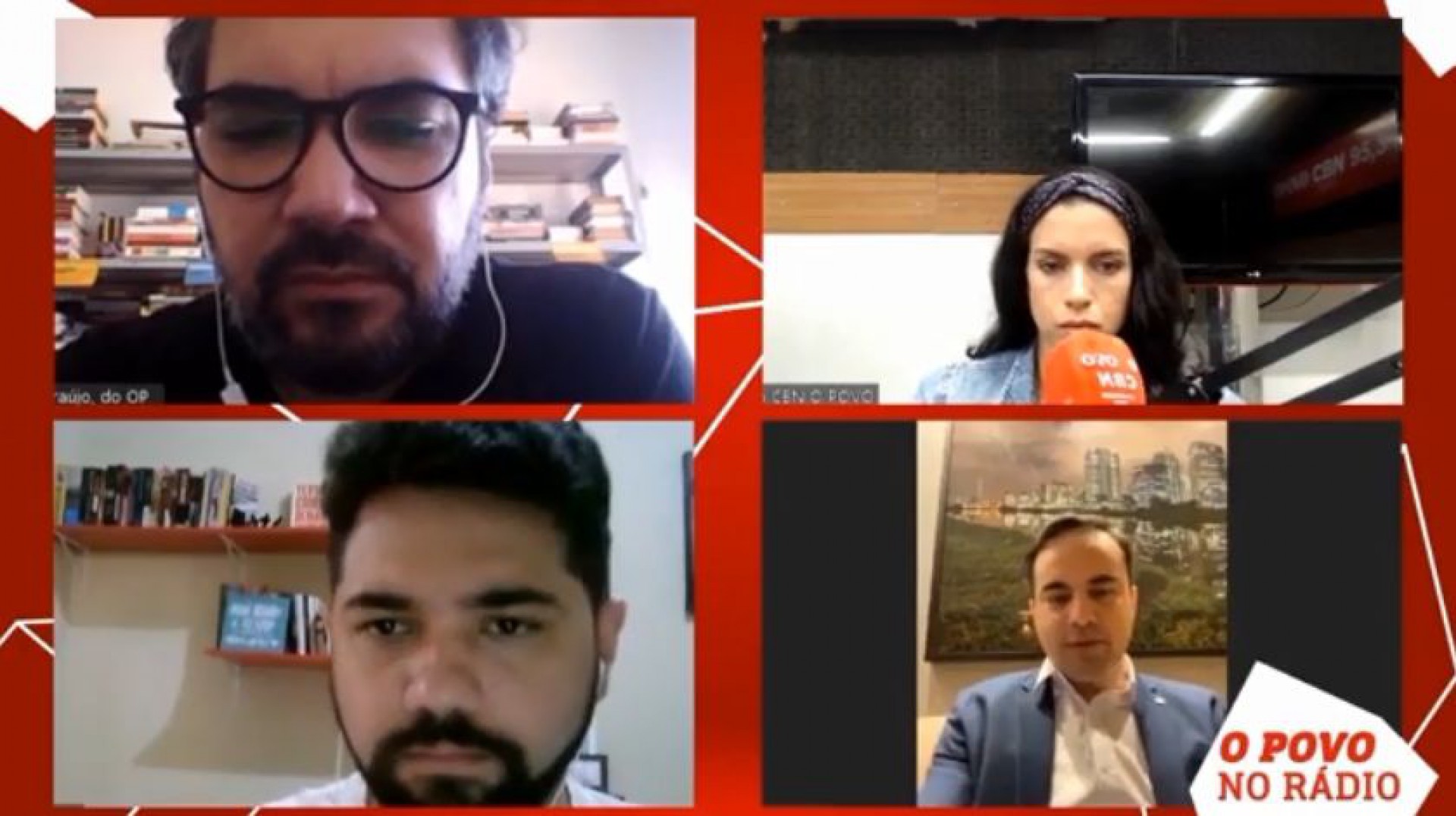 CAPITÃO Wagner foi entrevistado pelos jornalistas Henrique Araújo, Ítalo Coriolano e Rachel Gomes (Foto: REPRODUÇÃO)