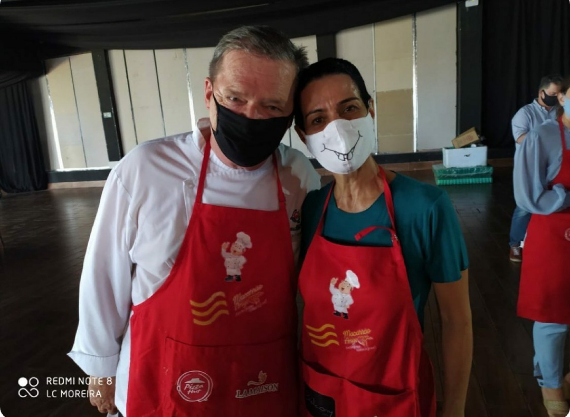 Bernard Twardy e Fernanda Zeballos participaram da penúltima edição do dia solidário
 (Foto: divulgação)