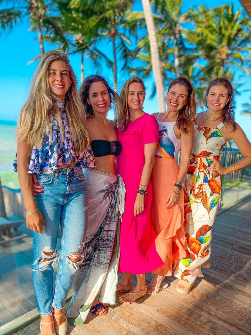 Paula Melo, Lina, Germana Melo, Ana Cristina Melo e Larissa Melo (Foto: divulgação)