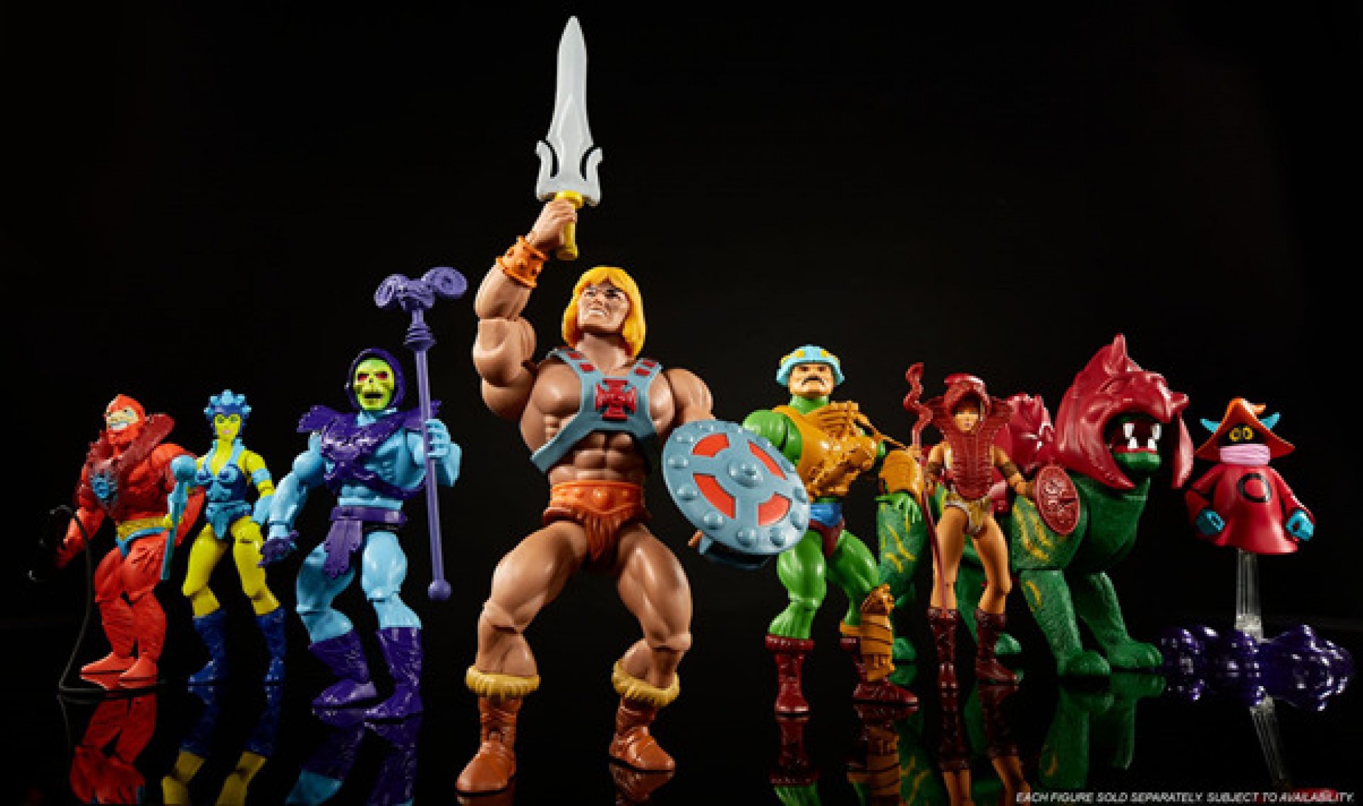 Nova linha da Mattel traz 10 figuras de ação da franquia He Man (Foto: divulgação)
