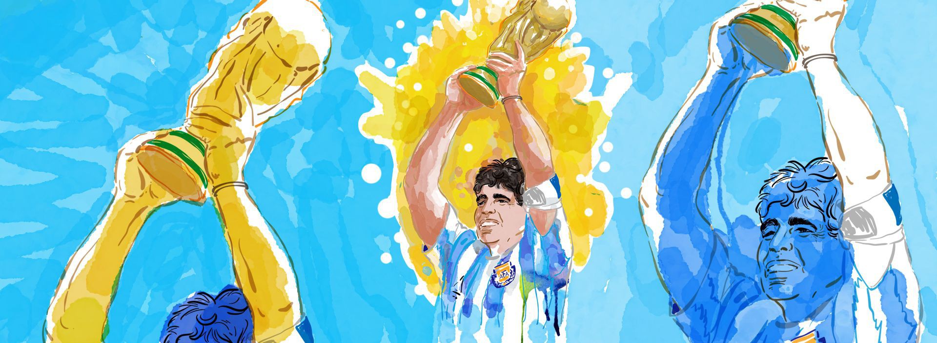 Capa da reportagem OP+ sobre a morte Diego Maradona, em 25 de novembro de 2020(Foto: Carlus Campus)