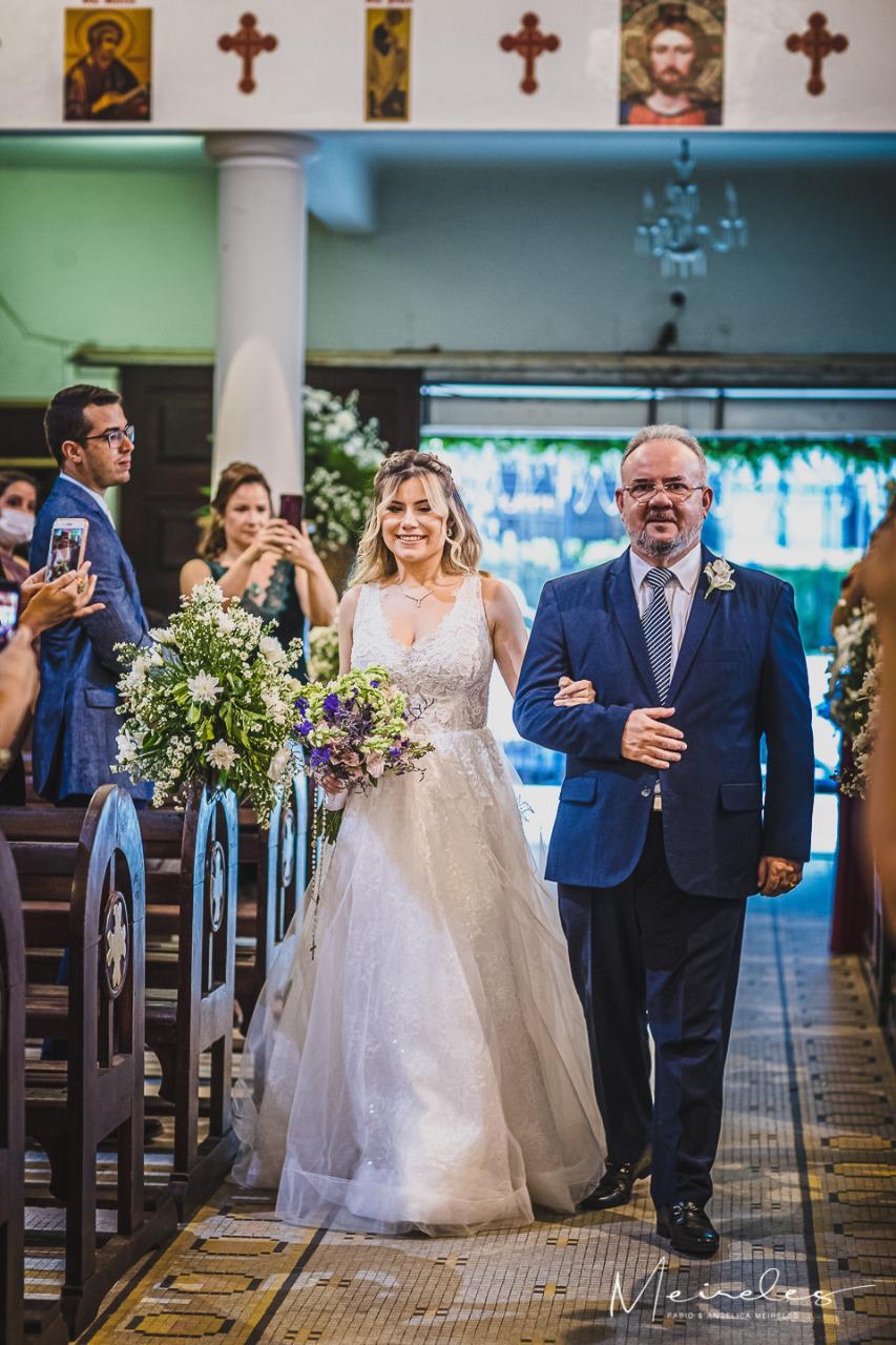 (Foto: Divulgação)Noiva com o pai, Jaime Medeiros Neto