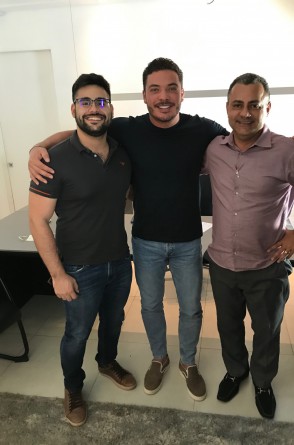 Allan Guanabara, Wesley Safadão e Vicente Araújo Jr.