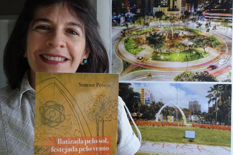 Em 'Batizada pelo Sol, Festejada pelo Vento: Contos de uma Praça Portugal', a autora Simone Pessoa narra a partir da perspectiva da praça