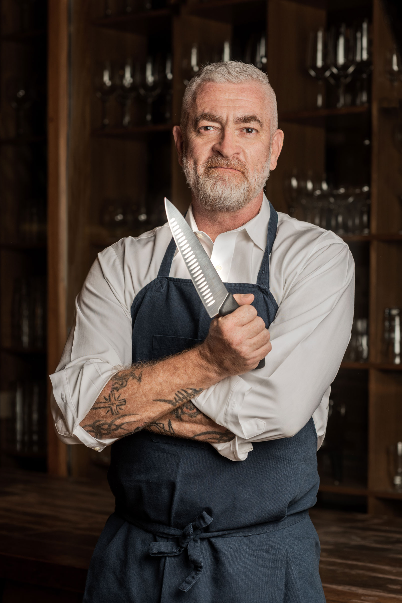 Alex Atala para Victorinox (Foto: Divulgação)