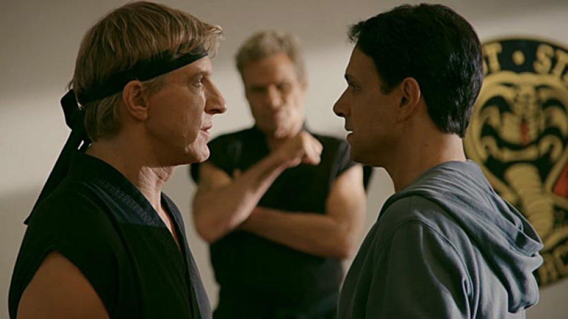 William Zabka e Ralph Macchio se encontram mais de 30 anos depois de 'Karate Kid' (Foto: divulgação)