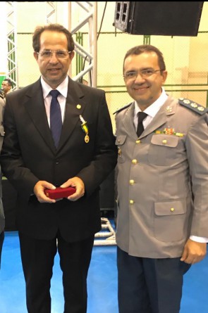 João Milton Cunha e coronel Ronaldo Roque