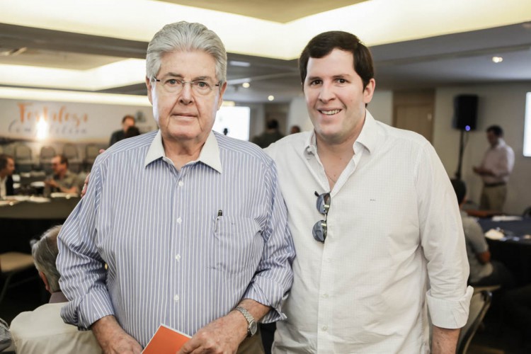 Lúcio Carneiro e o filho Rodrigo, aniversariante desta quarta-feira