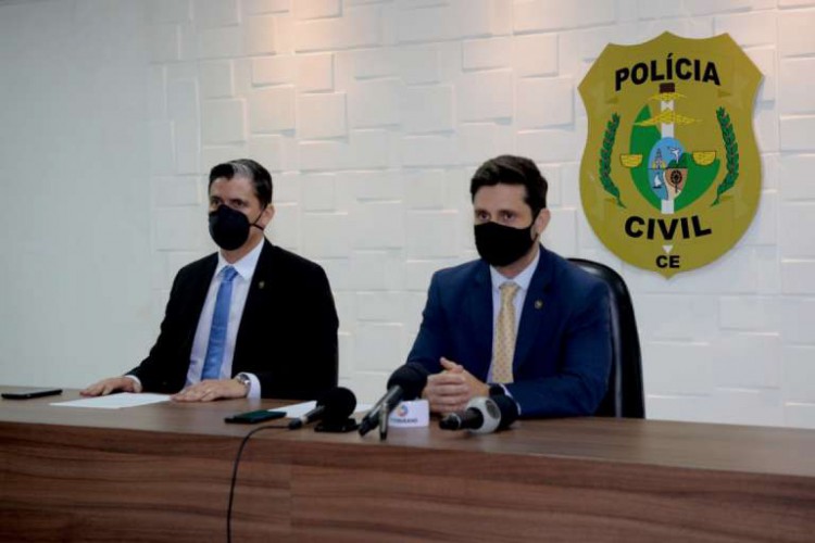 Entrevista coletiva realizada na manhã desta quarta-feira, 20, para anunciar a prisão e transferência de 