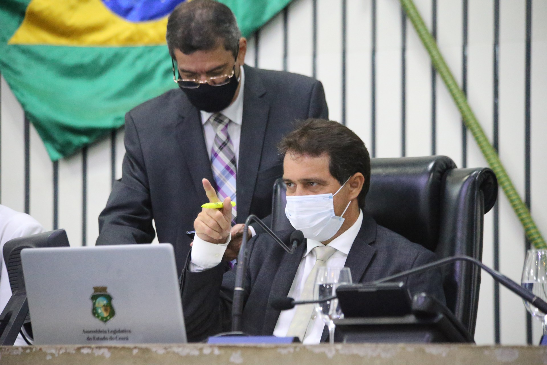 PRESIDENTE da AL-CE, Evandro Leitão reforçou normas restritivas do decreto do Governo (Foto: Marcos Moura/Divulgação AL-CE)