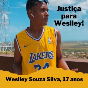 Nas redes sociais, amigos e familiares de Wesley compartilharam pedidos de justiça