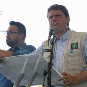 (Tianguá-CE, 26/02/2021) Palavras do Ministro da Infraestrutura, Tarcísio Gomes de Freitas..Foto: José Dias/Presidência da República