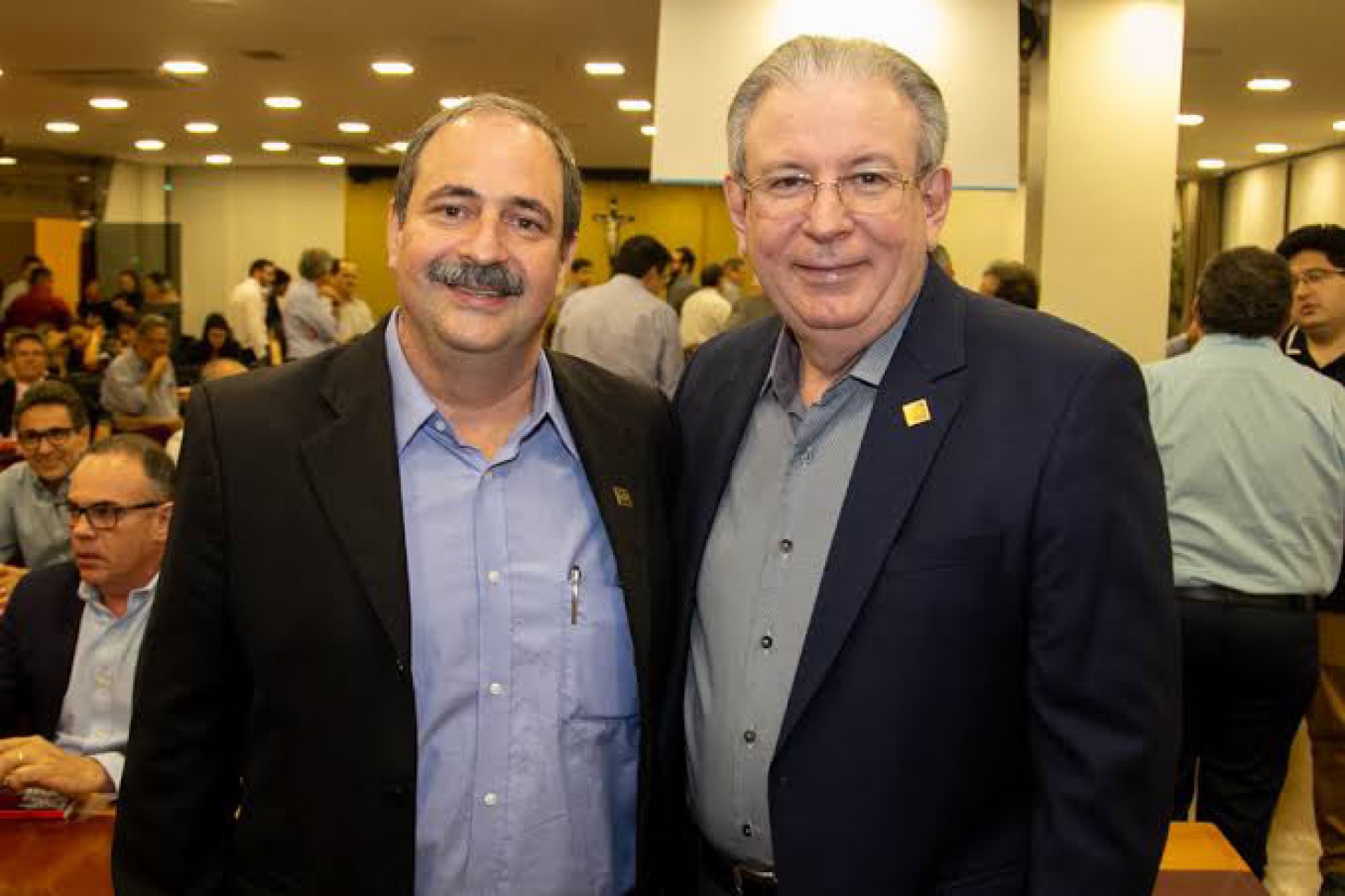 Presidente Ricardo Cavalcante e o diretor do Senai, Paulo André Holanda (Foto: Divulgação)