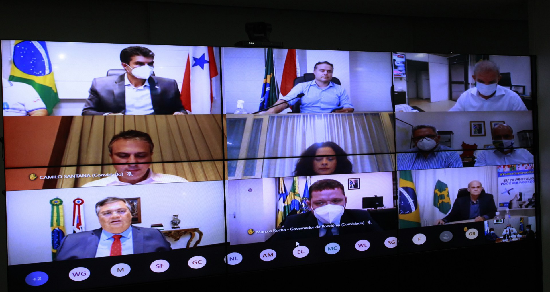 MINISTRO da Saúde, Marcelo Queiroga se reuniu com governadores do Nordeste na noite de ontem (Foto: Ailton de Freitas/Ministério da Saúde)