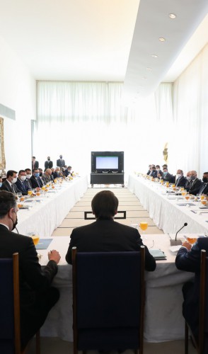 (Brasília - DF, 24/03/2021) Palavras do Presidente da República, Jair Bolsonaro..Foto: Marcos C...