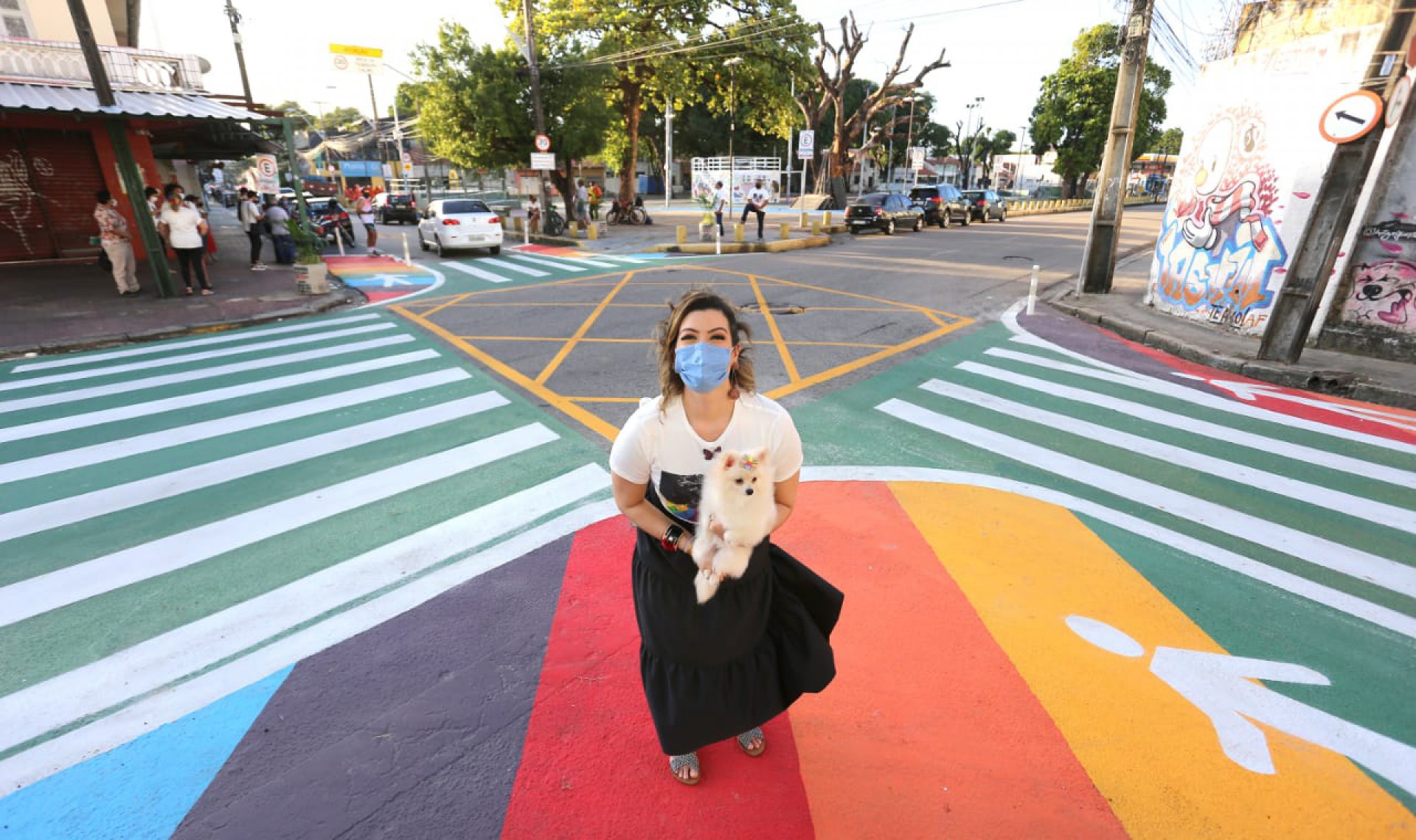 Primeira-dama de Fortaleza, Natália Herculano, afirma que apoiará novas ações de combate à LGBTfobia
 (Foto: Rodrigo Carvalho/Prefeitura de Fortaleza)